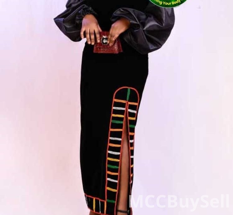 Traditional Female Attire Best Cameroon Grassfield Embroidered Ceremonial Design