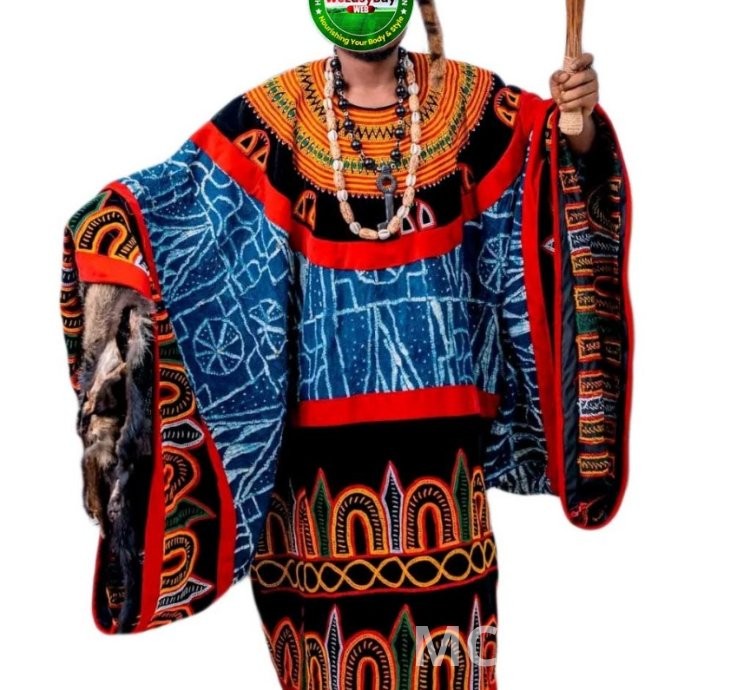 Traditional Male Attire Best Cameroon Grassfield Embroidered Ceremonial Design
