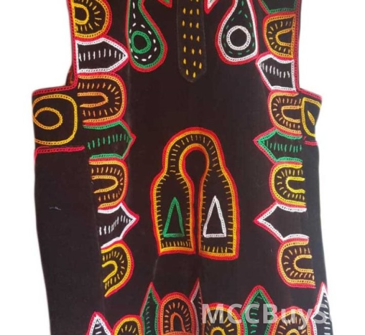 Traditional Male Attire Best Cameroon Grassfield Embroidered Ceremonial Design