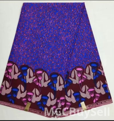 Super Wax African Print Fabric 18dollars/6yards 8