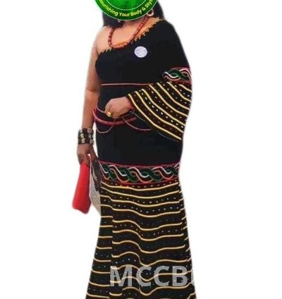 Traditional Female Attire Best Cameroon Grassfield Embroidered Ceremonial Design