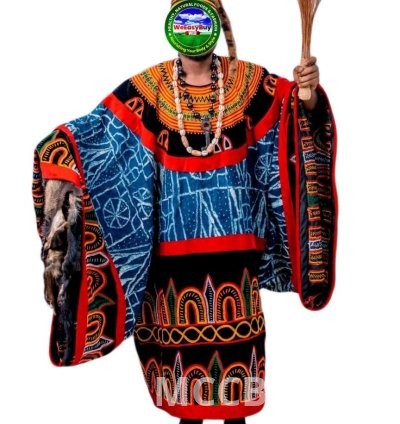 Traditional Male Attire Best Cameroon Grassfield Embroidered Ceremonial Design