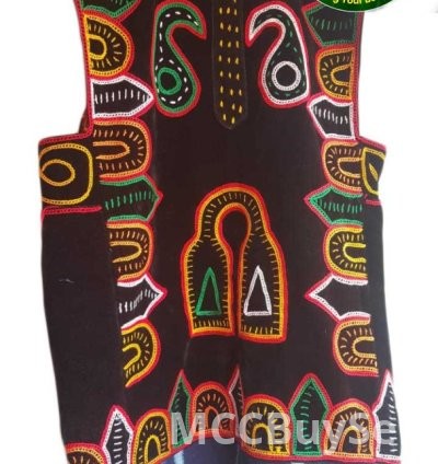 Traditional Male Attire Best Cameroon Grassfield Embroidered Ceremonial Design