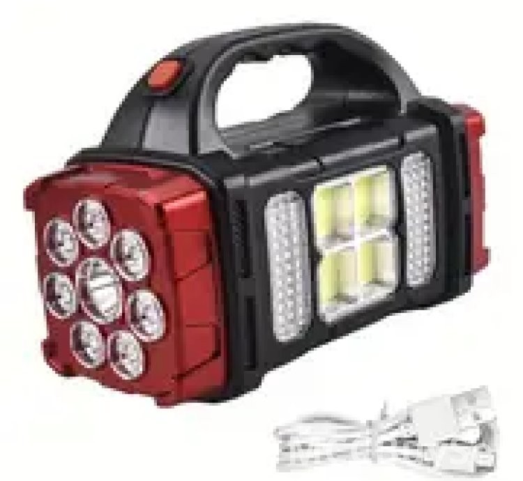 Portable Solar Power + USB Rechargeable Power Bank Lights