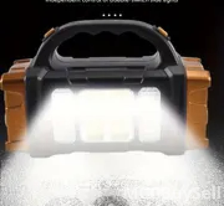 Portable Solar Power + USB Rechargeable Power Bank Lights