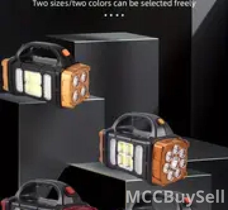 Portable Solar Power + USB Rechargeable Power Bank Lights