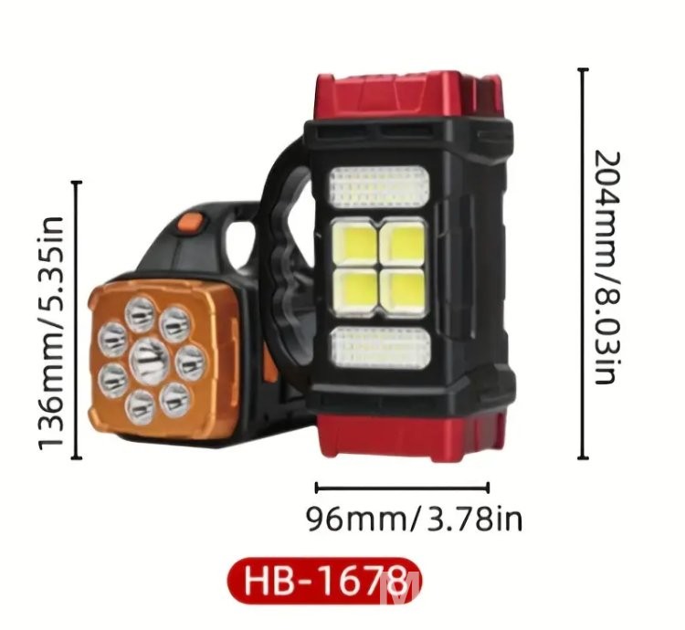 Portable Solar Power + USB Rechargeable Power Bank Lights