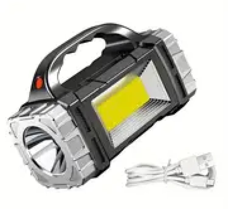 Portable Solar Power + USB Rechargeable Power Bank Lights