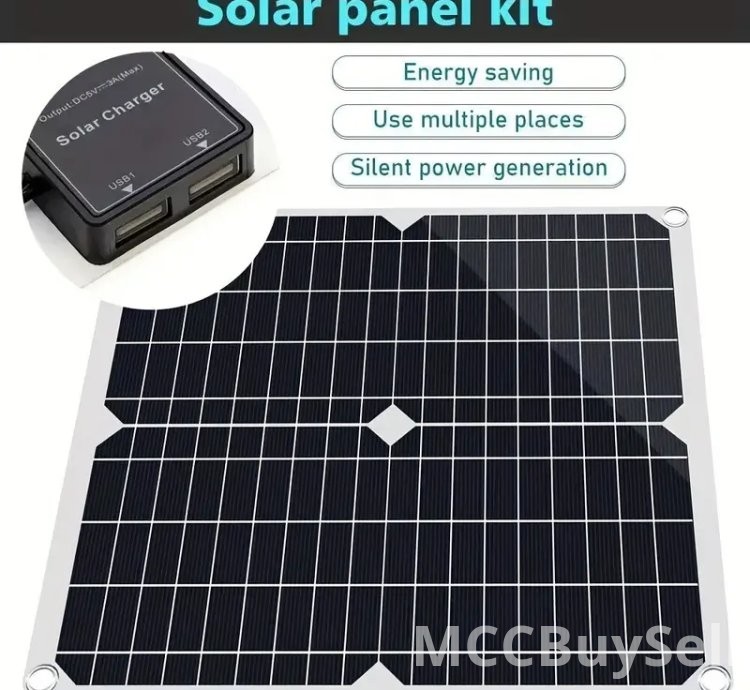 200W Solar Panel Charger Monocrystalline Silicon, Charge Controller