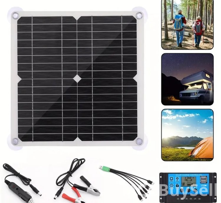 200W Solar Panel Charger Monocrystalline Silicon, Charge Controller