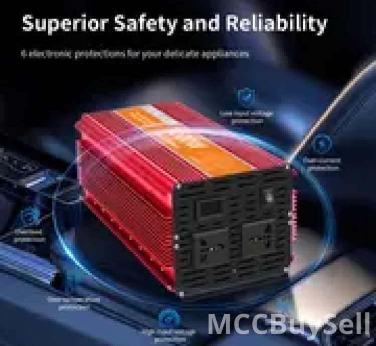 7000W 12V DC to AC 220V Power Station Converter for Homes, RV & Travel