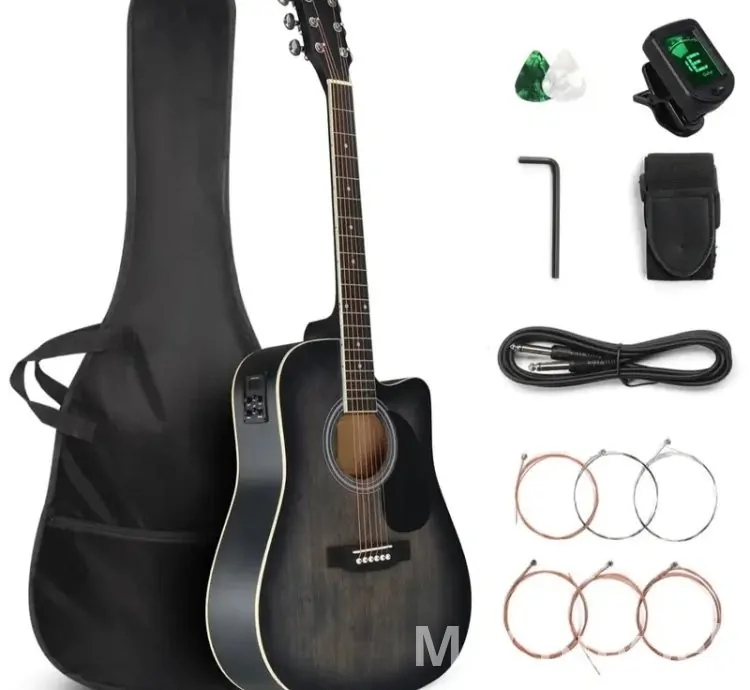 Basswood Guitarra GLARRY Full Size 6 Strings Acoustic Electric Guitar Beginning Kit