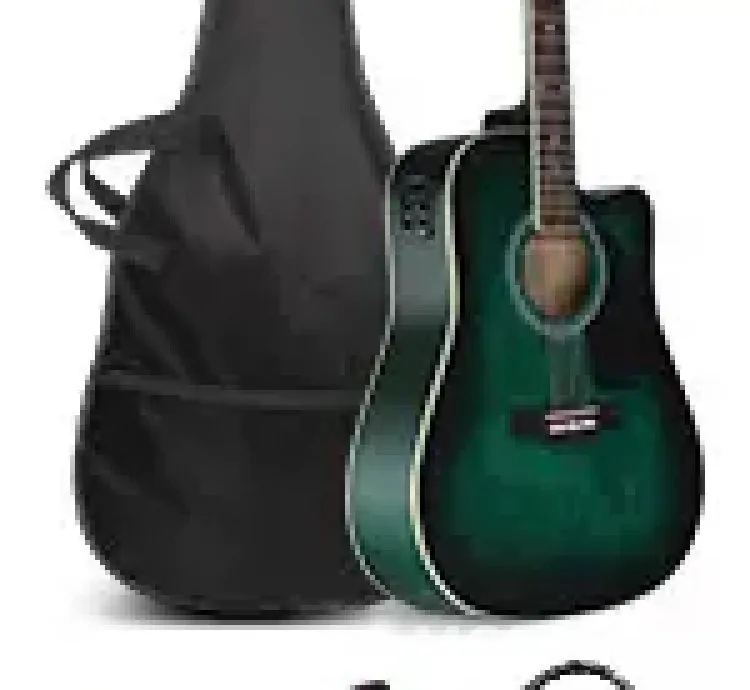 Basswood Guitarra GLARRY Full Size 6 Strings Acoustic Electric Guitar Beginning Kit