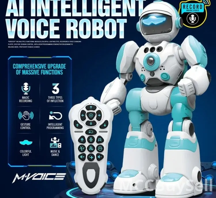 AI RC Robot with Voice Remote Control Intelligent Robot for Children 3–8 Years