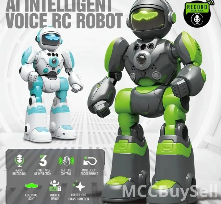 AI RC Robot with Voice Remote Control Intelligent Robot for Children 3–8 Years