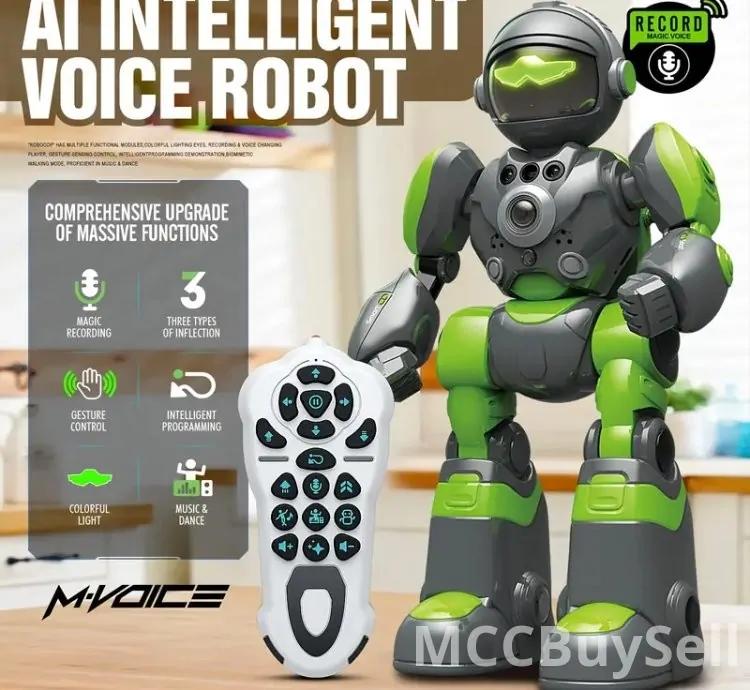 AI RC Robot with Voice Remote Control Intelligent Robot for Children 3–8 Years