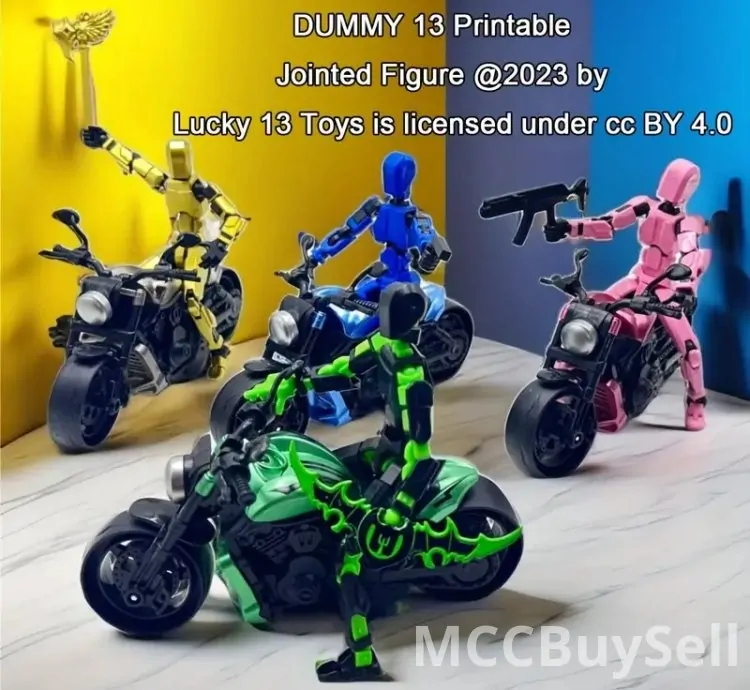 Six-piece ABS Action Doll, three-dimensional trend toy model, multi-joint movable digital man figure,