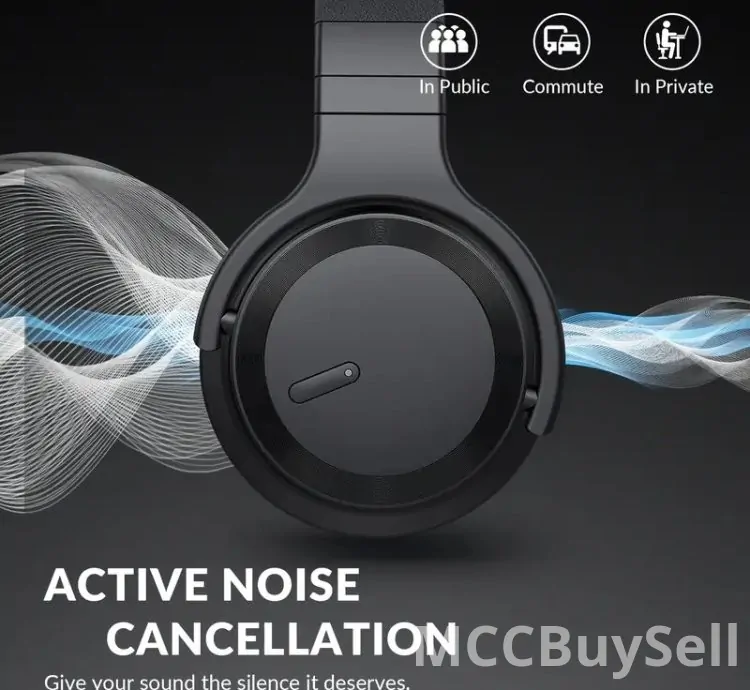 Headphone: Advance Noise Cancelling Designed for Home, Office, and Travel, Wireless Headphones with Immersive Sound