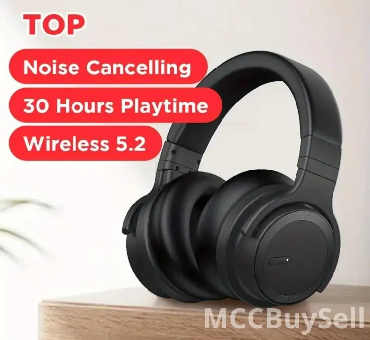 Headphone: Advance Noise Cancelling Designed for Home, Office, and Travel, Wireless Headphones with Immersive Sound
