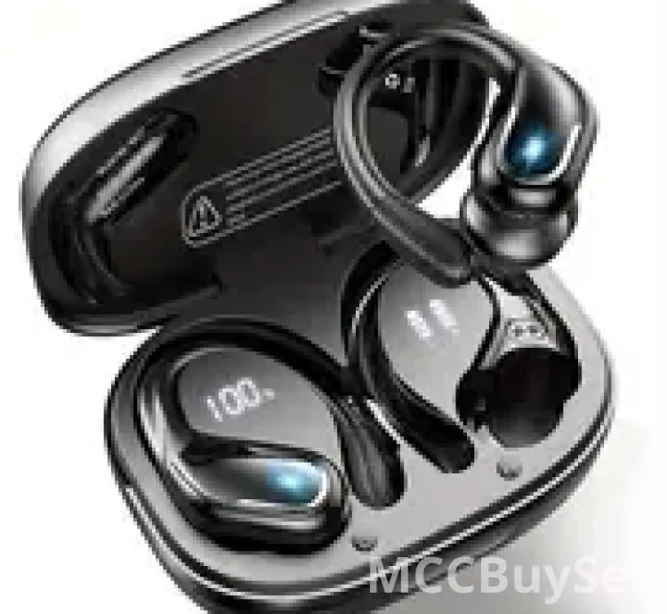 New Wireless Earbuds, Pure Bass Sound Wireless Earphones with Earhooks