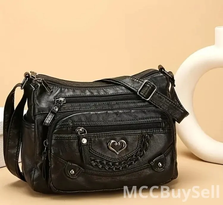 Vintage Crossbody Bag Brown in Chic Perfect Fashion & Style for daily use