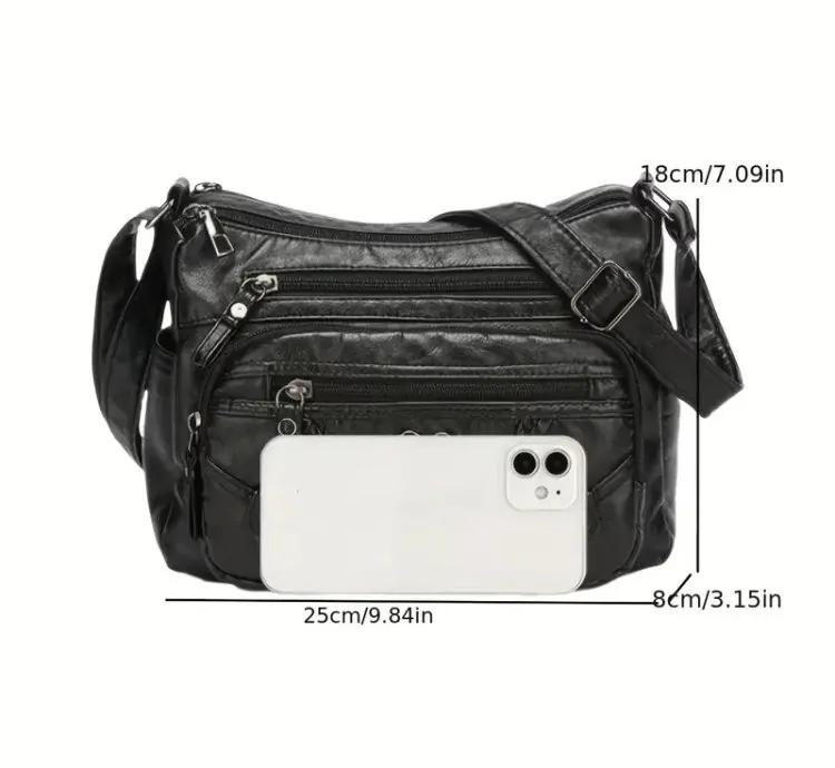 Vintage Crossbody Bag Brown in Chic Perfect Fashion & Style for daily use