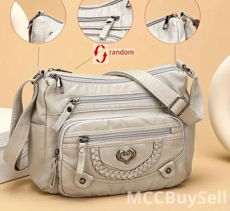 Vintage Crossbody Bag Brown in Chic Perfect Fashion & Style for daily use