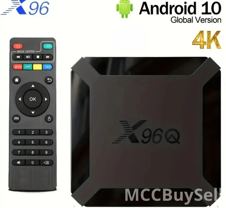 Original Android10 X96Q Smart TV & Movies Box H313 Quad Core CPU Streaming Media Players