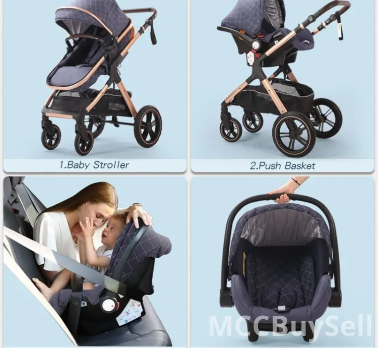 Stroller For 0 - 3 Years Newborn Babies, Comfortable & Foldable