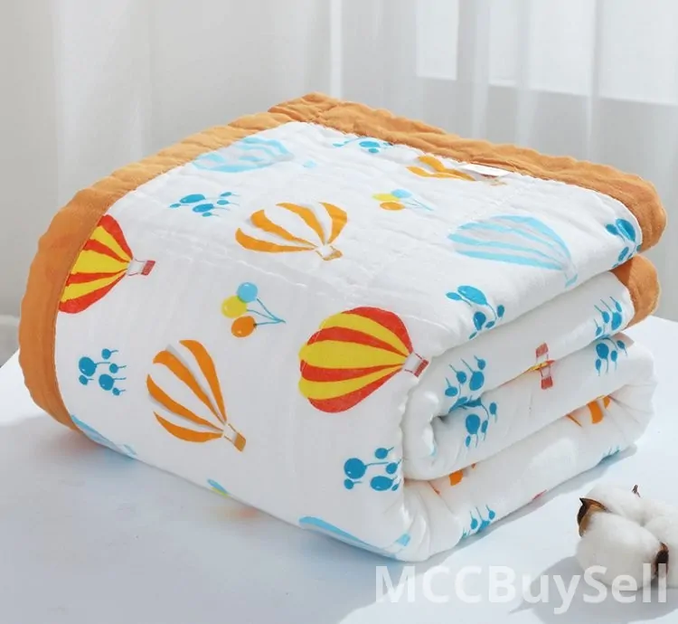Children's Towel Blanket - 10-Layer Cotton, 110 x 110 cm