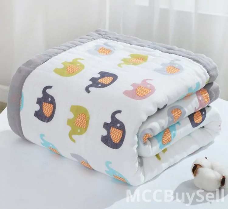 Children's Towel Blanket - 10-Layer Cotton, 110 x 110 cm