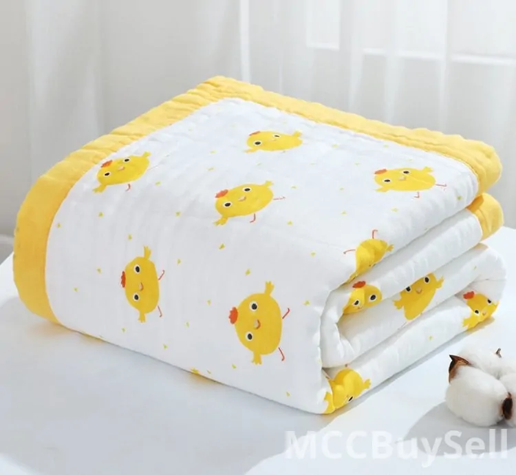 Children's Towel Blanket - 10-Layer Cotton, 110 x 110 cm