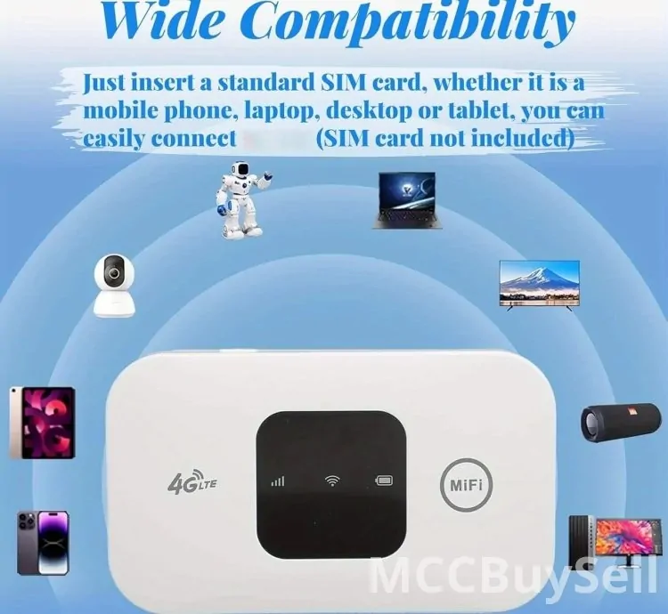 4G LTE Mobile Unlocked Hotspot Portable Travel Routers SIM card Router