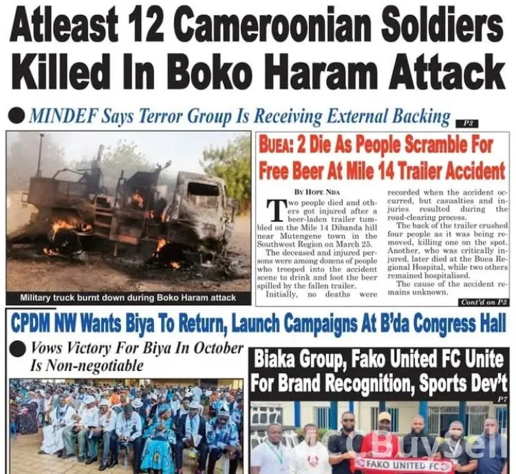 News Updates From Cameroon's Print Media