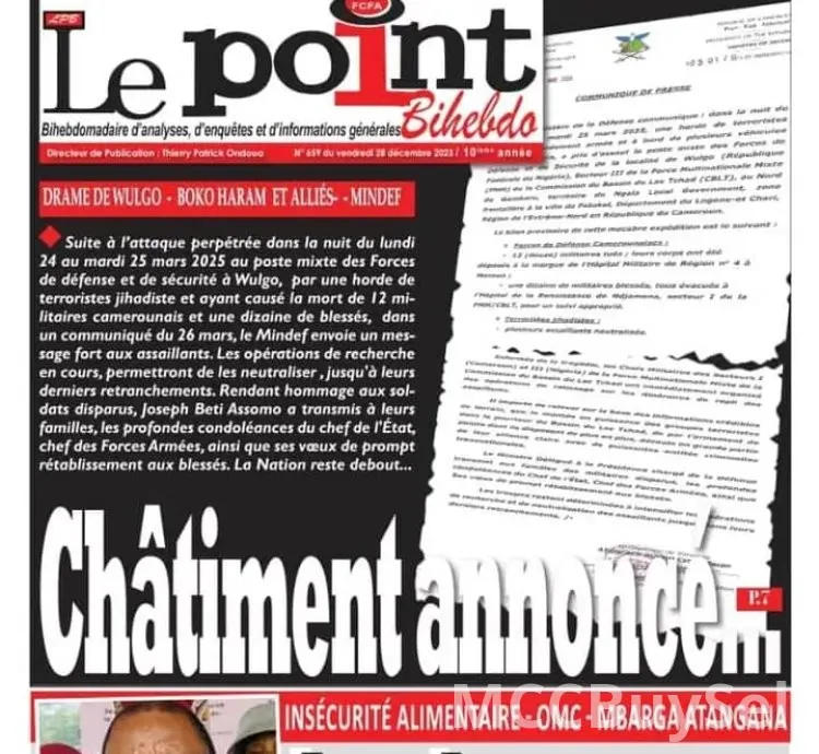 News Updates From Cameroon's Print Media