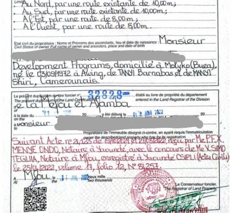 Titled Land at Ebang, Soa - Yaounde for Sale, Attractive & Accessible