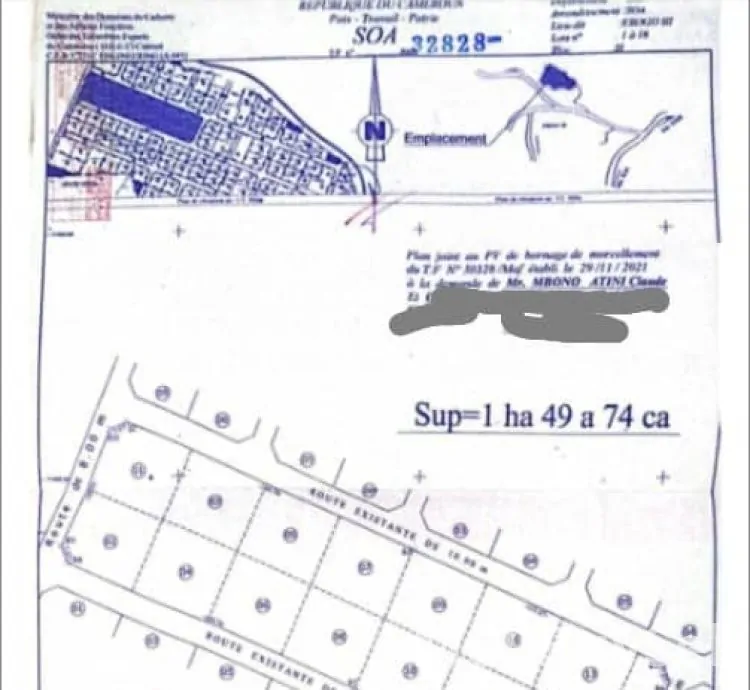 Titled Land at Ebang, Soa - Yaounde for Sale, Attractive & Accessible