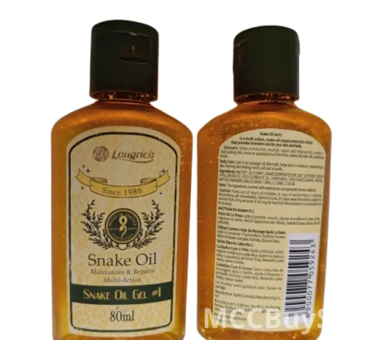 Longrich Pain Relief Snake Oil Gel.