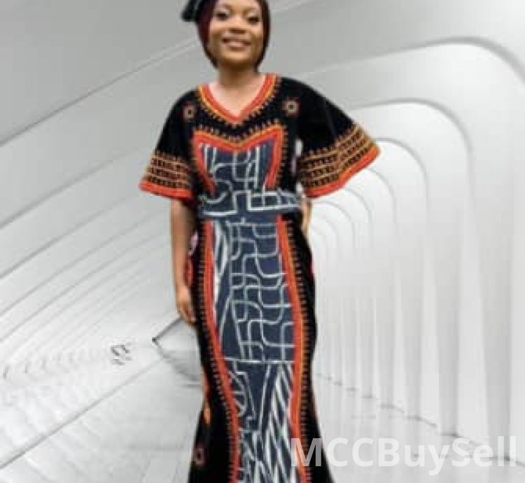 Traditional Female Attire Best Cameroon Grassfield Embroidered Ceremonial Design