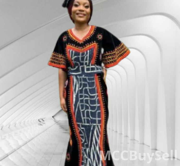Traditional Female Attire Best Cameroon Grassfield Embroidered Ceremonial Design