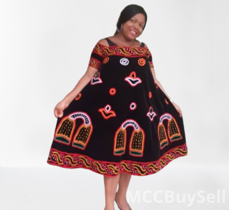 Traditional Female Attire Best Cameroon Grassfield Embroidered Ceremonial Design