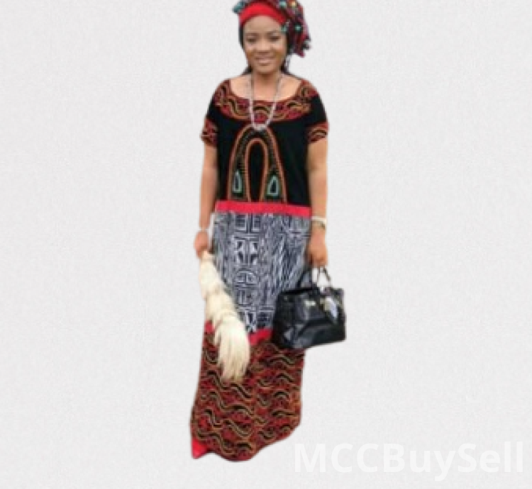 Traditional Female Attire Best Cameroon Grassfield Embroidered Ceremonial Design