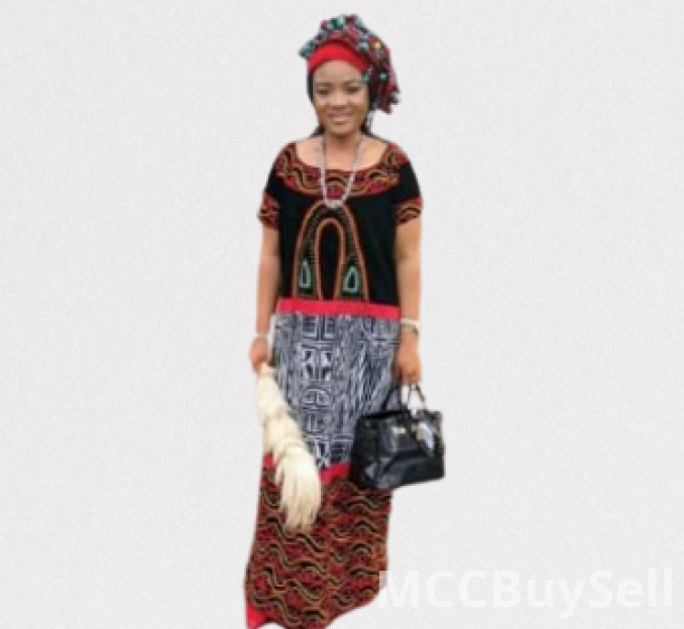 Traditional Female Attire Best Cameroon Grassfield Embroidered Ceremonial Design