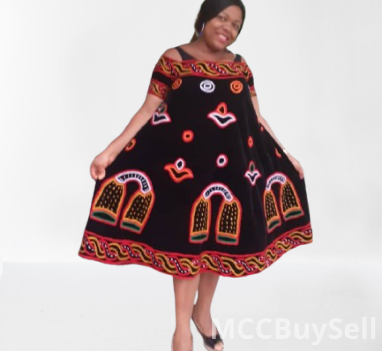 Traditional Female Attire Best Cameroon Grassfield Embroidered Ceremonial Design