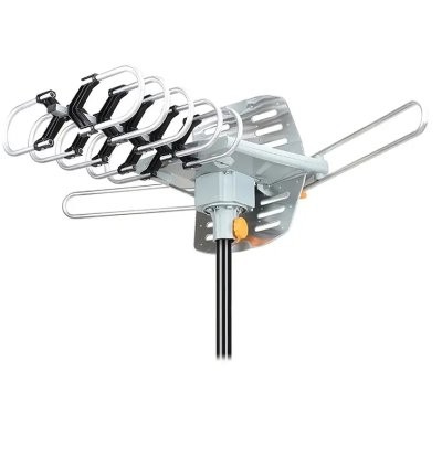 TV Antenna Outdoor 300+ Miles Range 360 Degree Rotation, Wireless Remote