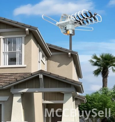 TV Antenna Outdoor 300+ Miles Range 360 Degree Rotation, Wireless Remote 3