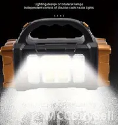 Portable Solar Power + USB Rechargeable Power Bank Lights 11