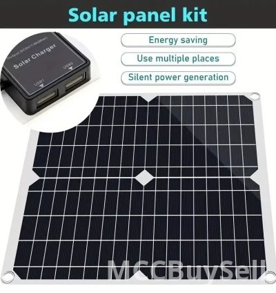 200W Solar Panel Charger Monocrystalline Silicon, Charge Controller 8