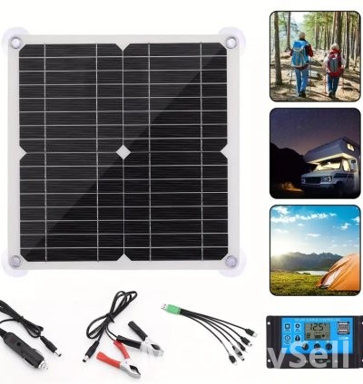 200W Solar Panel Charger Monocrystalline Silicon, Charge Controller