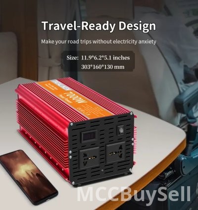 7000W 12V DC to AC 220V Power Station Converter for Homes, RV & Travel 6